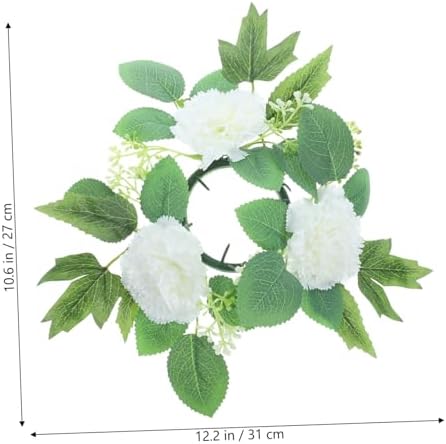 Artificial Flower Candle Ring for Weddings and Holidays