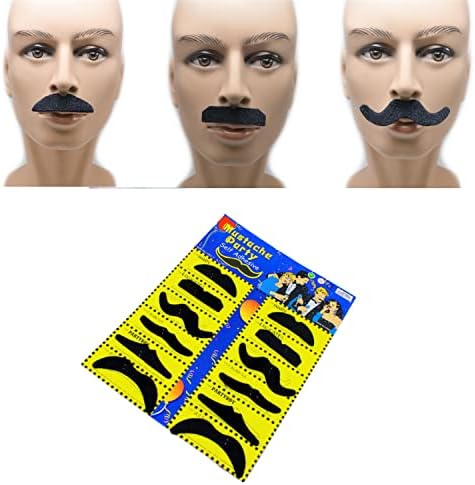 The Flash 14 Pieces Fake Beard Moustache Set