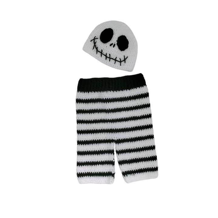 Handmade Baby Halloween Skeleton Costume Jack Skellington