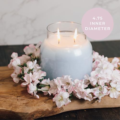 A Cheerful Giver Candle Ring with Cherry Blossom Petals 1