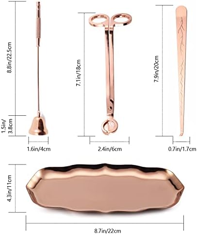 4 in 1 Candle Snuffer Set - Rose Gold 1