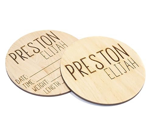 Personalized Double Sided Newborn Announcement Sign for Hospital