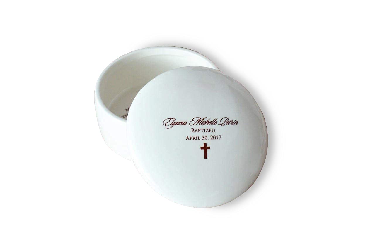 Personalized Baptism Gift Box with Irish Blessing and Name