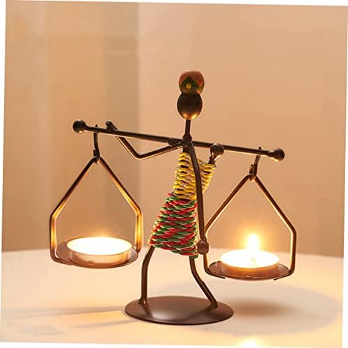 PRETYZOOM 3-Pack Gothic Candlestick Retro Decor
