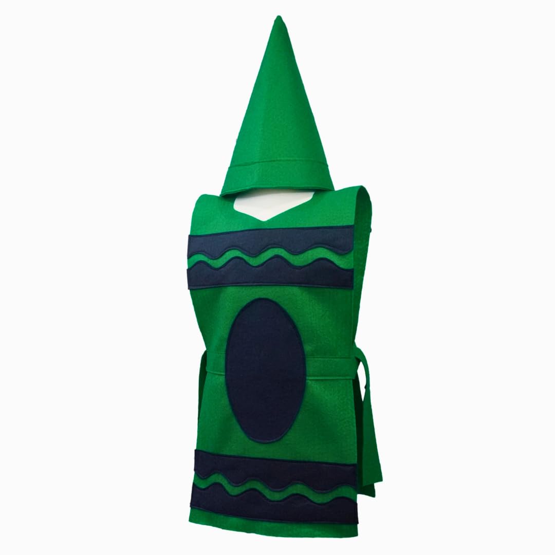 Green Crayon Costume Tunic and Hat Set