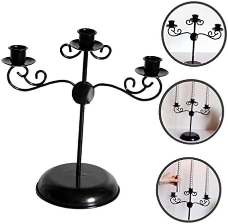 Gothic Metal Candlestick Holder for Dinner Table Centerpieces