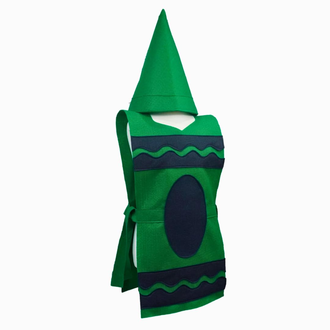 Green Crayon Costume Tunic and Hat Set