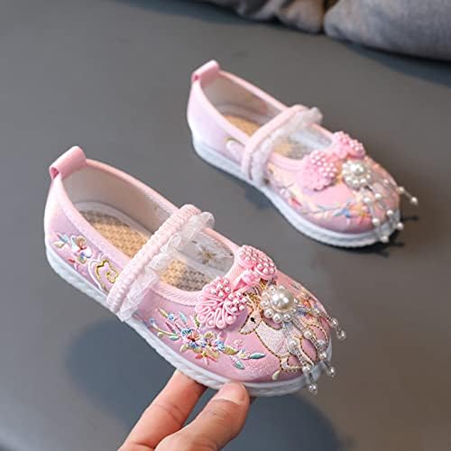 Handmade Baby Tennis Shoes with Embroidered Design