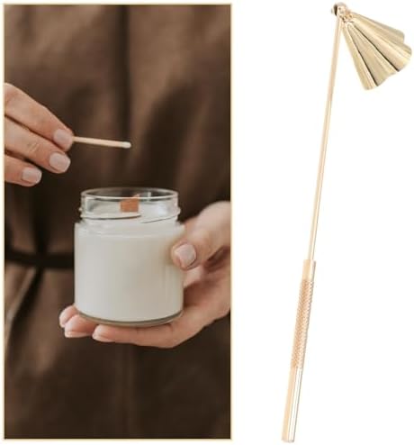 Angoily Candle Snuffer Wicks Fire Extinguisher Metal Set