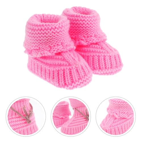 EXCEART Handmade Baby Knitting Shoes 0-6 Months