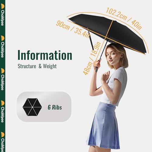 Chakipee Mini UV Umbrella Compact Lightweight Portable for Travel and Rain
