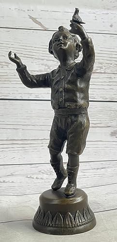 European Bronze Baby Boy Book End Art Deco Figure