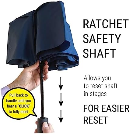 Prostorm Vented Travel Umbrella - Windproof Compact