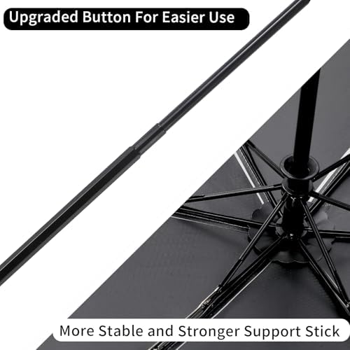 GAOYAING Compact Automatic Travel Umbrella with UV Protection Case 1