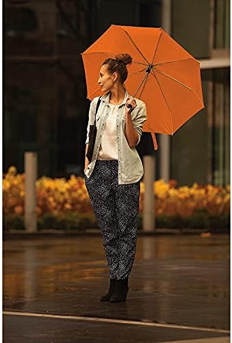 Lewis N Clark Travel Umbrella Orange