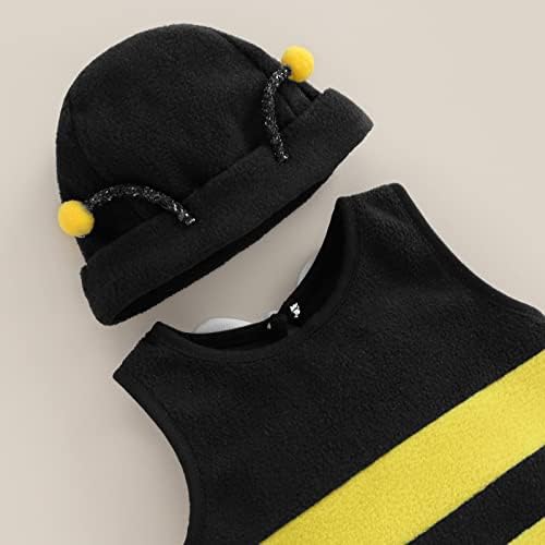 Madjtlqy Halloween Bee Costume for Baby 2pcs Set