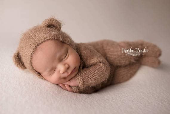 Teddy Bear Costume for Baby 3-6 Months
