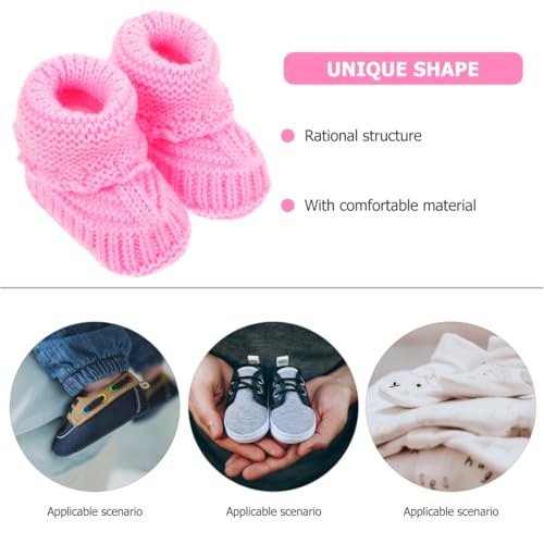 EXCEART Handmade Baby Knitting Shoes 0-6 Months