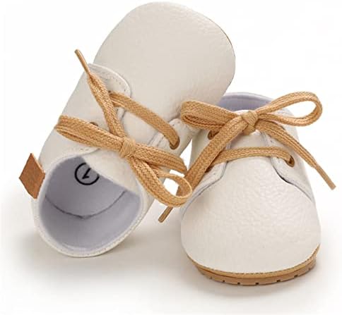 WILLFUN Baby PU Leather Shoes with Soft Rubber Sole