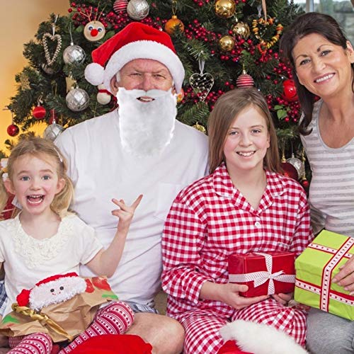 Uonlytech 4pcs Santa Beard Christmas Costume Wig 1