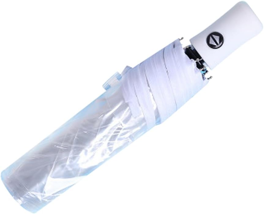 AIXICWXI Automatic Folding Transparent Umbrella - Windproof Travel Accessory with Frosted Handle