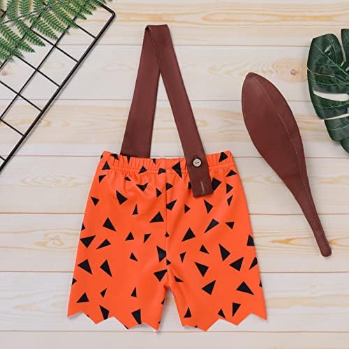 IDOPIP Kids Caveman Cavegirl Costume for Halloween