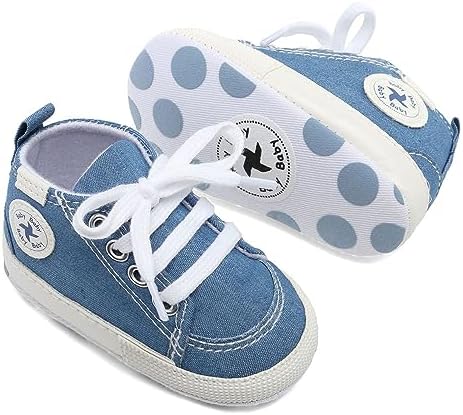 BEIDI Baby Girls Boys High Top Canvas Sneaker