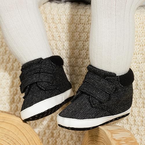 CENCIRILY Soft Soles High Top Sneakers for Baby Boys Girls