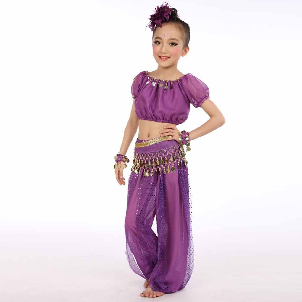 Floral Print Baby Girl Belly Dance Costume Set