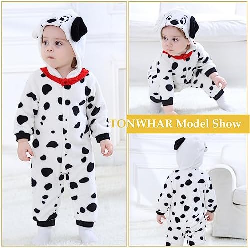 TONWHAR Winter Hooded Romper for Babies and Toddlers