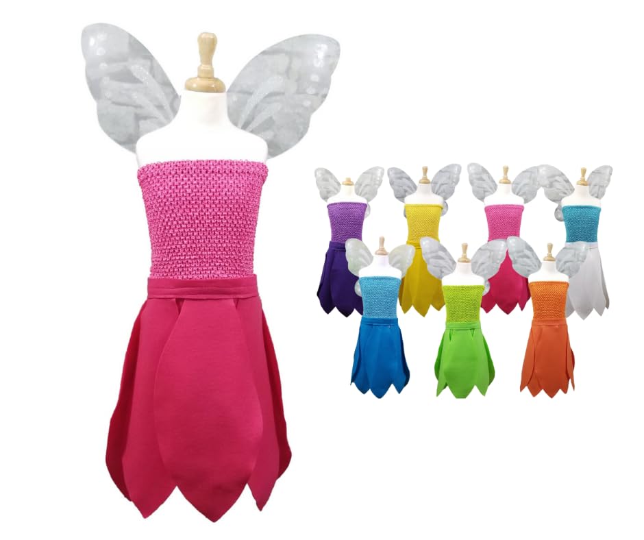 Pink Flower Fairy Costume for Kids and Babies