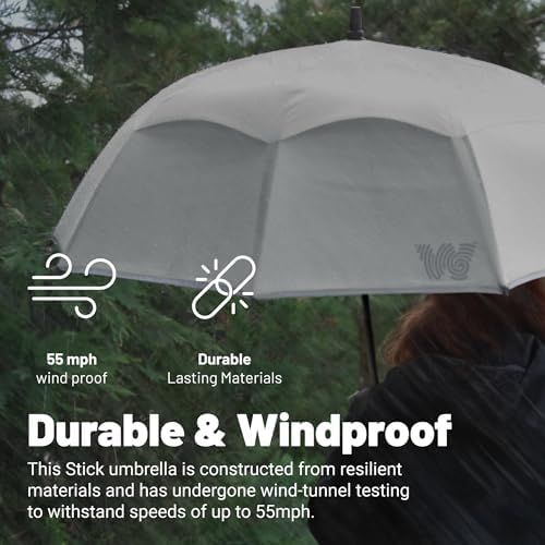 Weatherman Windproof Stick Umbrella 55 MPH Resists