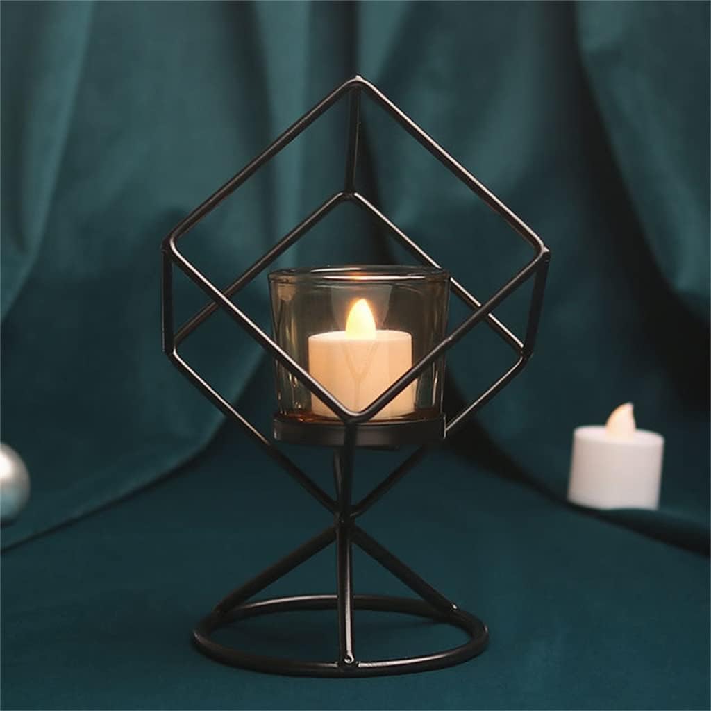 JUBIRO Geometric Iron Candlestick Holder 1