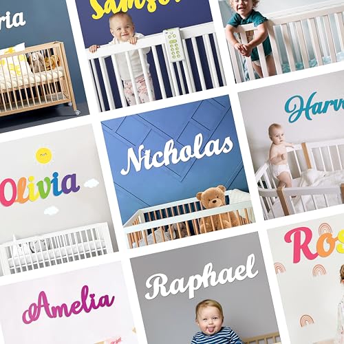 Custom Wood Name Sign - 13 Inch Thick Boho Style