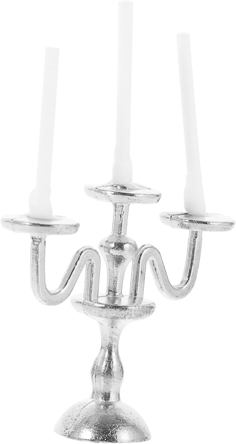 Mini European Candlestick Holder for Doll House