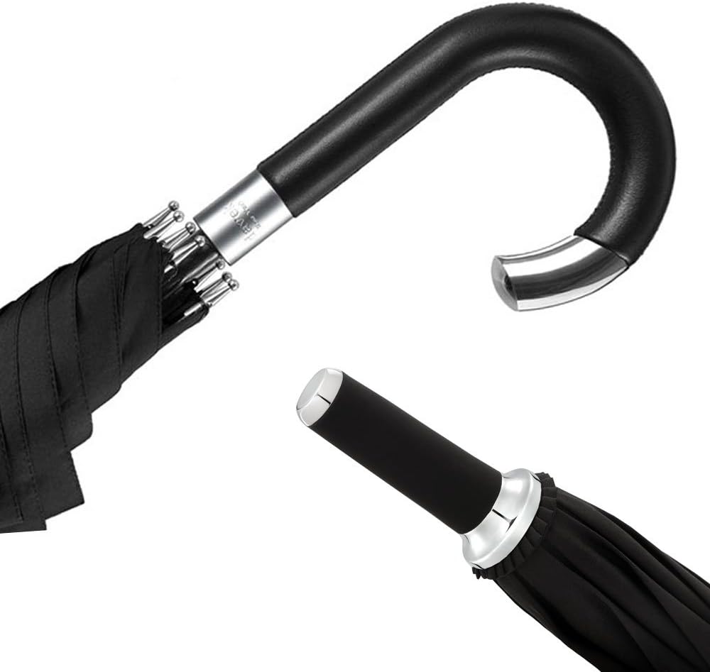 Davek Elite Umbrella Classic Black Automatic Open Windproof