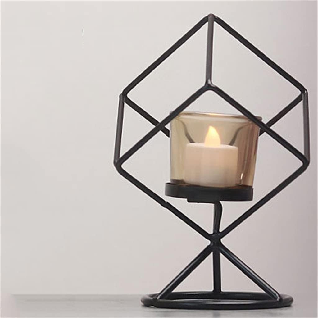JUBIRO Geometric Iron Candlestick Holder 1