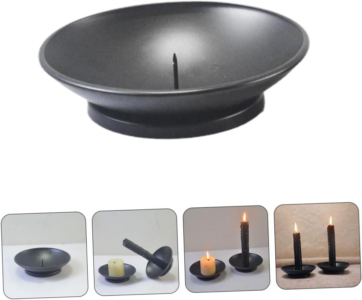 GOOHOCHY Rustproof Gothic Candlestick Holders Set 1