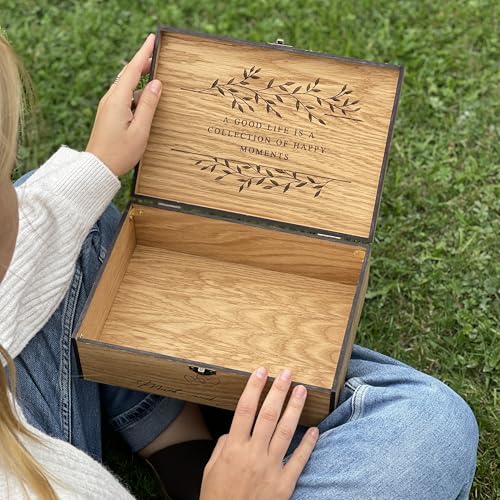 Personalized Wooden Name Box for Keepsakes and Memories