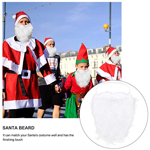 Uonlytech 4pcs Santa Beard Christmas Costume Wig 1