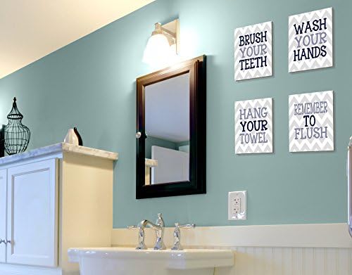 Stupell Kids Room Chevron Wall Plaque Set Of 4