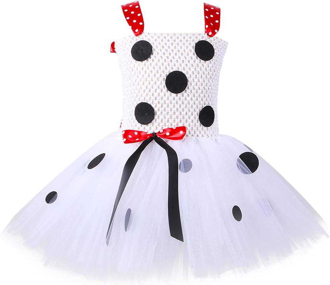 IMEKIS Baby Dalmatian Cow Costume with Ears and Bowtie
