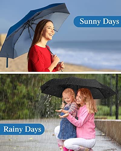 Yahenda 4 Pack Windproof Folding Travel Umbrellas