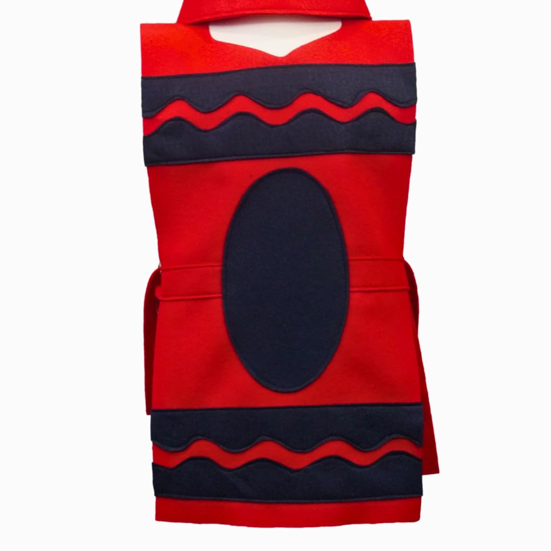 Red Crayon Costume Tunic and Hat Set