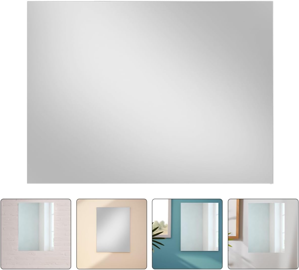 FOMIYES Self Adhesive Mirror Sheets for Bedroom Bathroom Gym