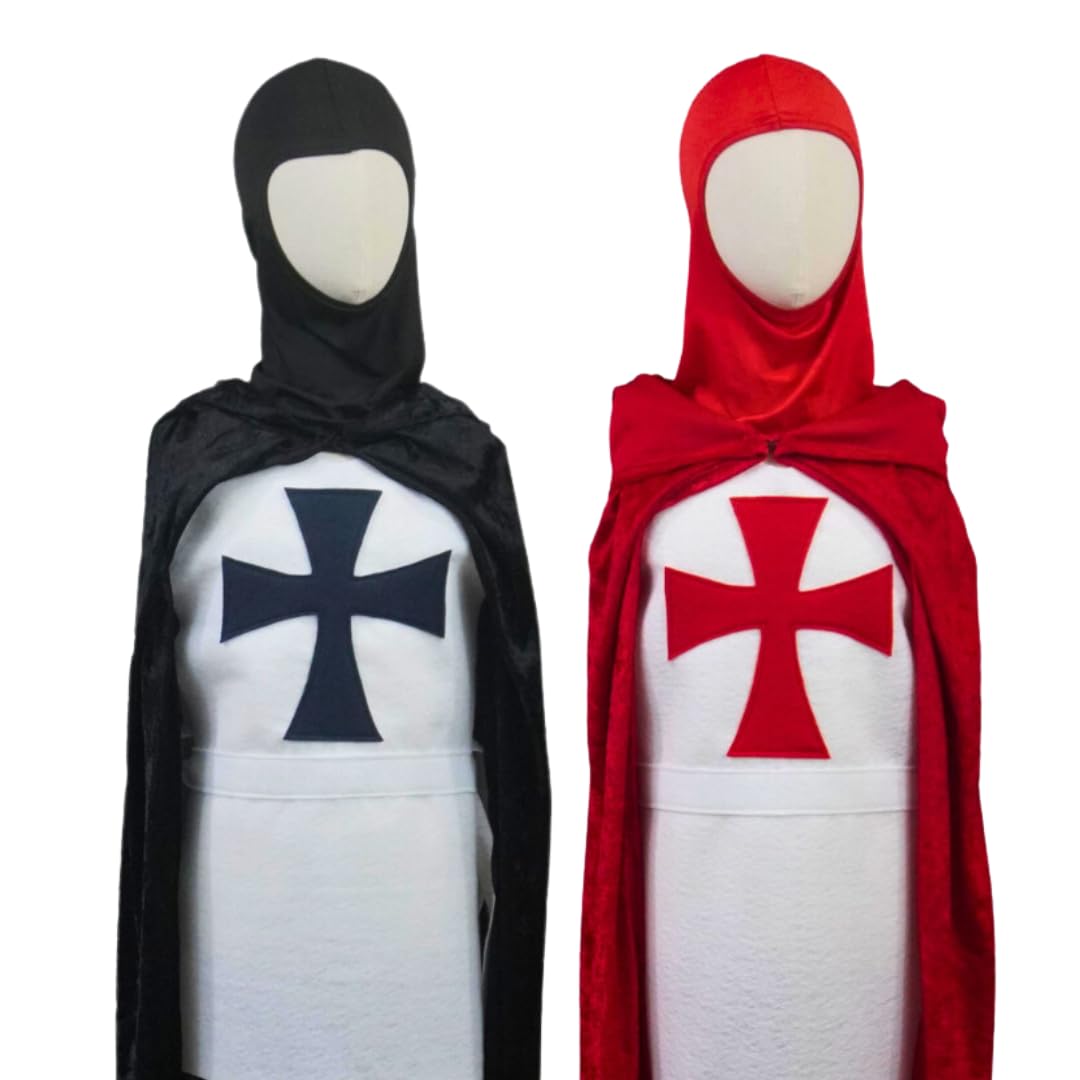 Teatots Party Planning Deluxe Knight Templar Costume Set Black Boys
