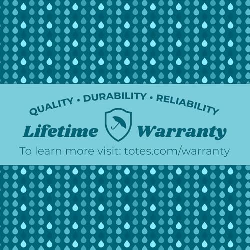Totes Automatic Eco Open Close Folding Umbrella with Sun Protection