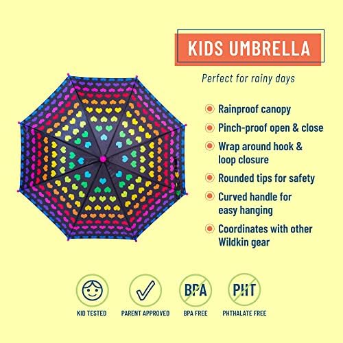 Wildkin Kids Umbrella with Rainbow Patterns