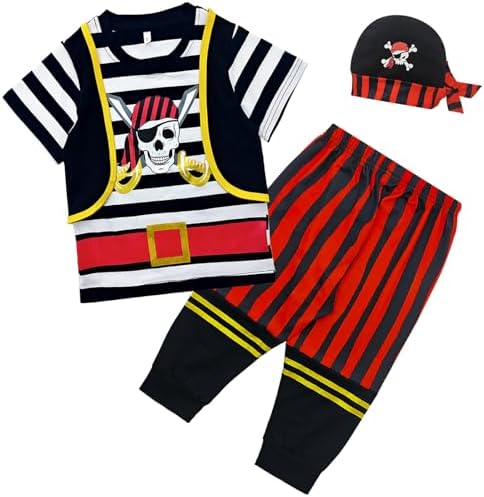 Xuomuen Pirate Costume for Boys Halloween