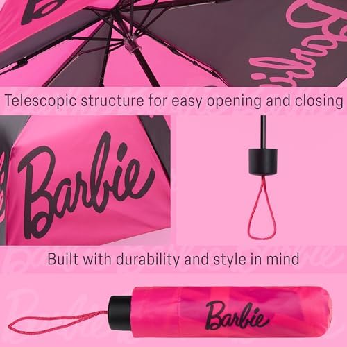 Barbie Telescopic Umbrella - Compact Stylish